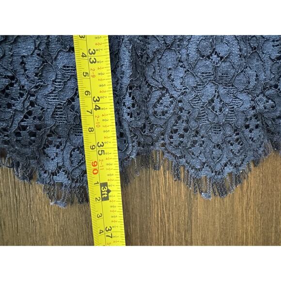 Karl Lagerfeld Lace Dress Womens 8 Medium Navy Blue Cocktail - Picture 5 of 8